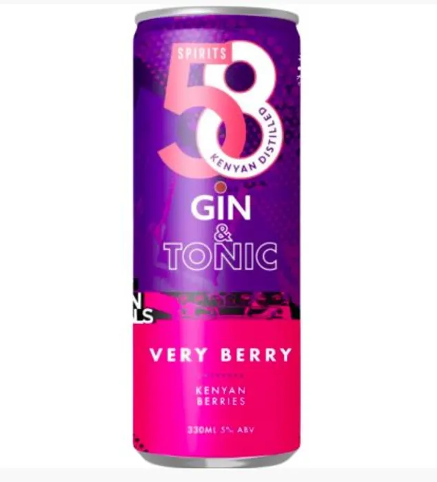 58 VERY BERRY G&T 330ML CAN