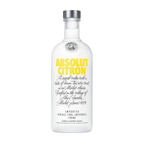 ABSOLUT CITRON VODKA 750ML