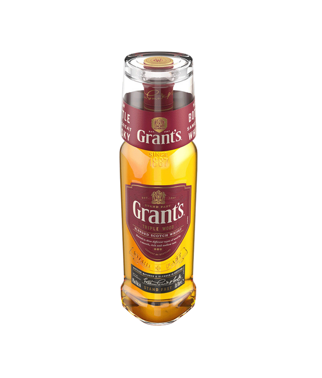 GRANTS TRIPPLE WOOD (WITH GLASS) 1LTR