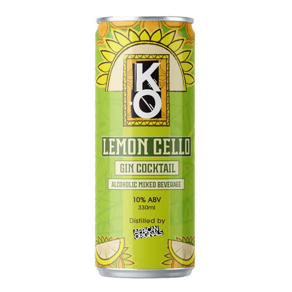 KO LEMON CELLO 10% GIN COCKTAIL 330ML CAN