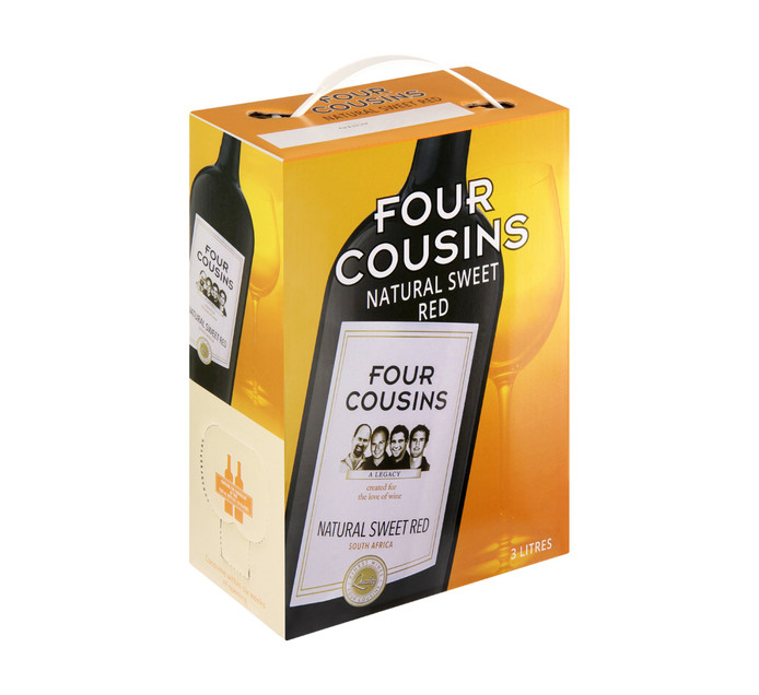 FOUR COUSINS SWEET RED 3LTR