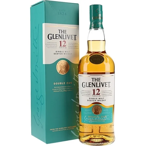 THE GLENLIVET DOUBLE OAK 12 YO WITH GLASS 750ML