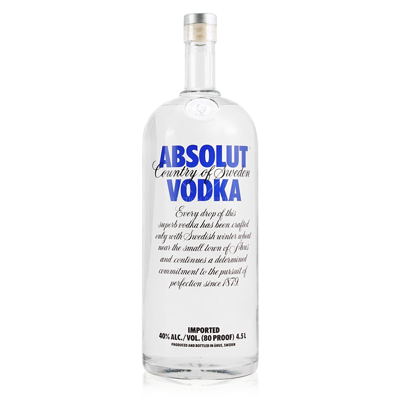 ABSOLUT BLUE VODKA 4.5LTR