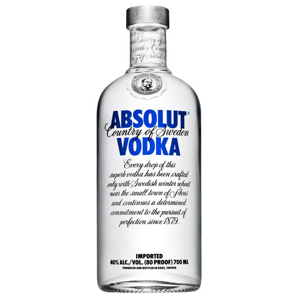 ABSOLUT BLUE VODKA 750ML