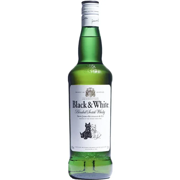 BLACK & WHITE WHISKY 750ML