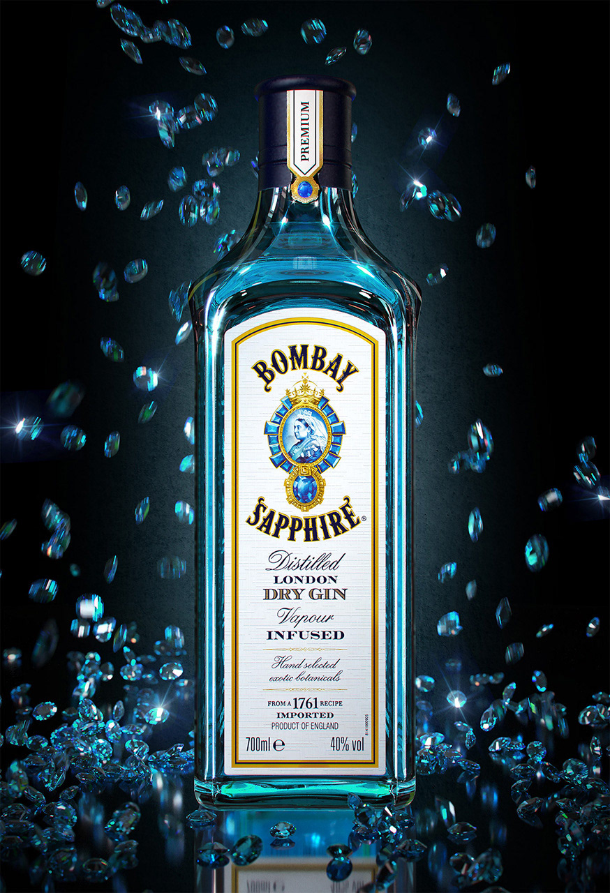 BOMBAY SAPPHIRE LONDON DRY GIN 1LTR