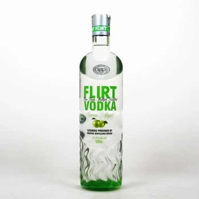 FLIRT VODKA GREEN APPLE 1LTR