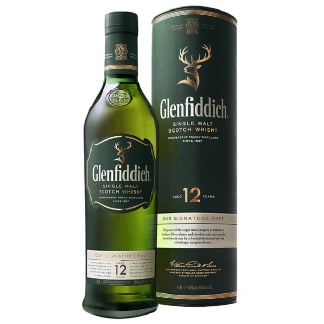 GLENFIDICH 12YRS WHISKY 1LTR
