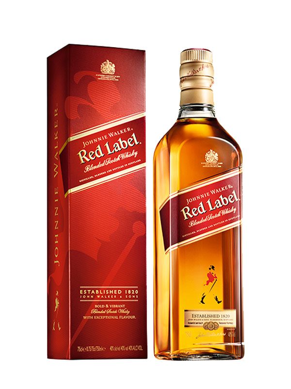 JOHNNIE WALKER RED LABEL 750ML
